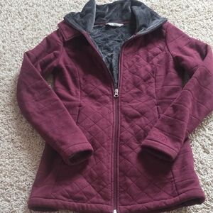 The North Face Womens Maroon Caroluna Quilted Jacket - Burgundy Sz S